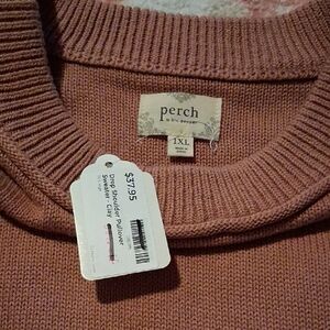 Perch Women's Crewneck Sweater - Dusty Pink